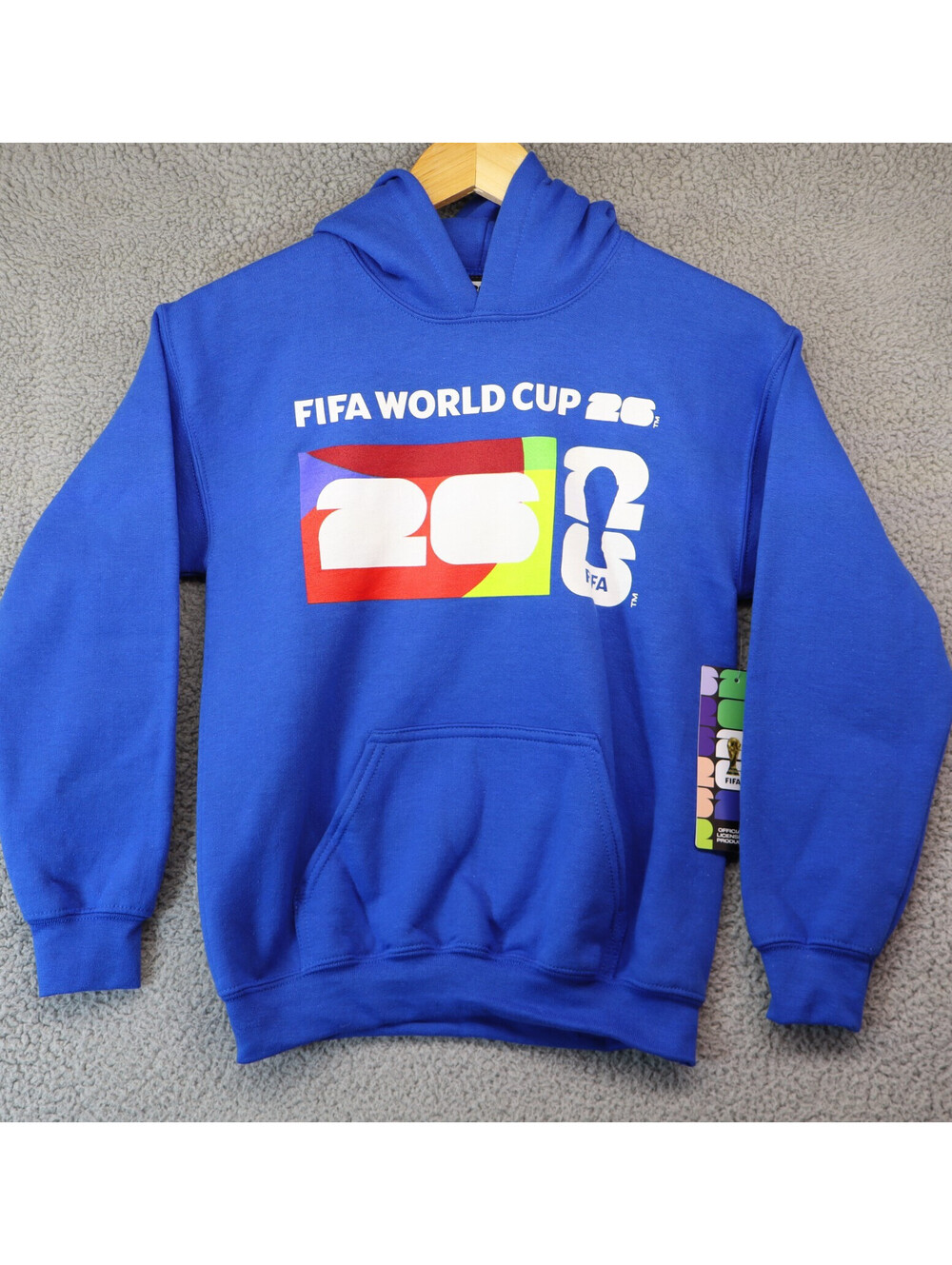 FIFA World Cup 2026 Blue Pullover Hoodie Size Medium